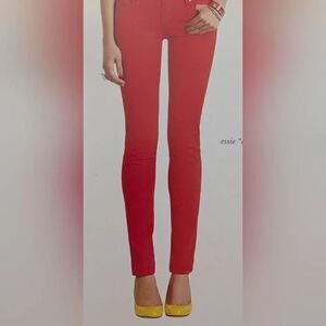 Talbots robin red DENIM slim jeans CLASSIC RED size 2